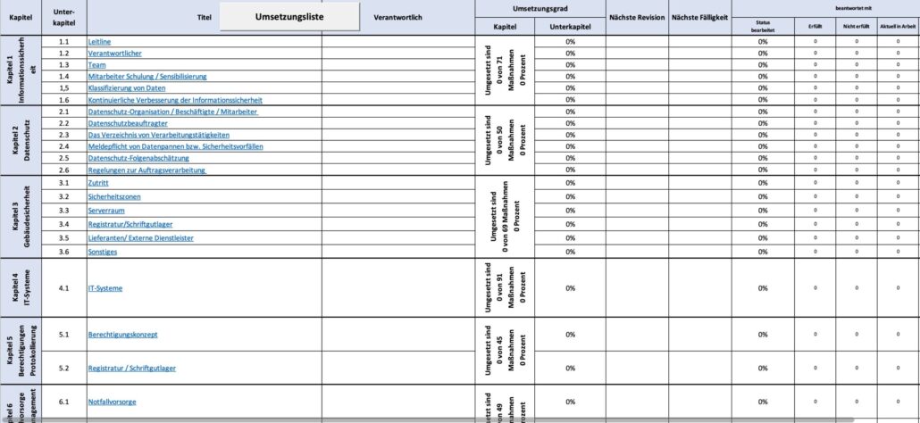 Screenshot aus dem Tool zur Arbeitshilfe 6.0